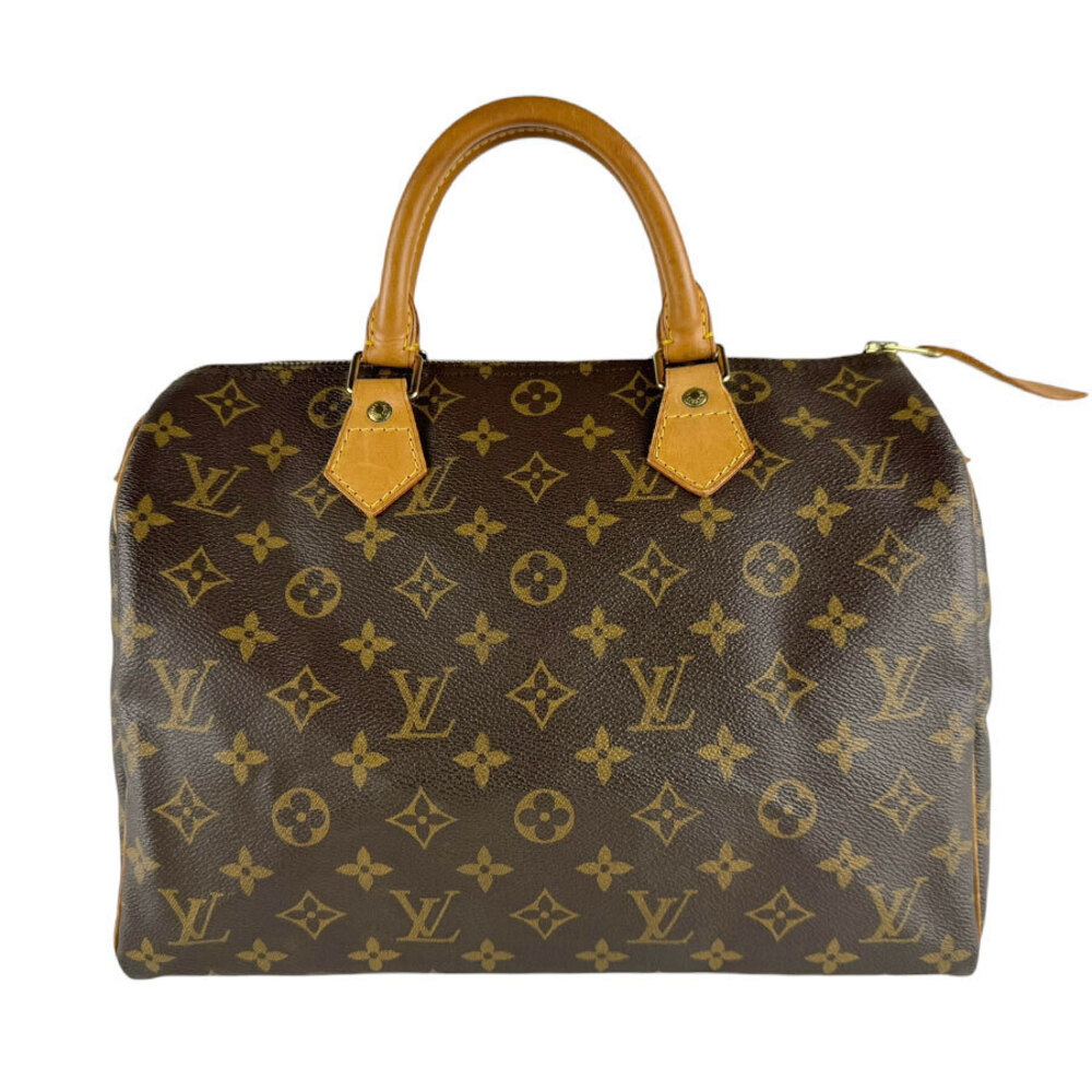 Louis Vuitton Monogram Speedy Handbag Canvas Brown